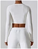 long sleeve athletic crop top